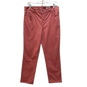 Style & Co. Straight Leg Mid Rise Pants Size 12 Petite Light Mahogany